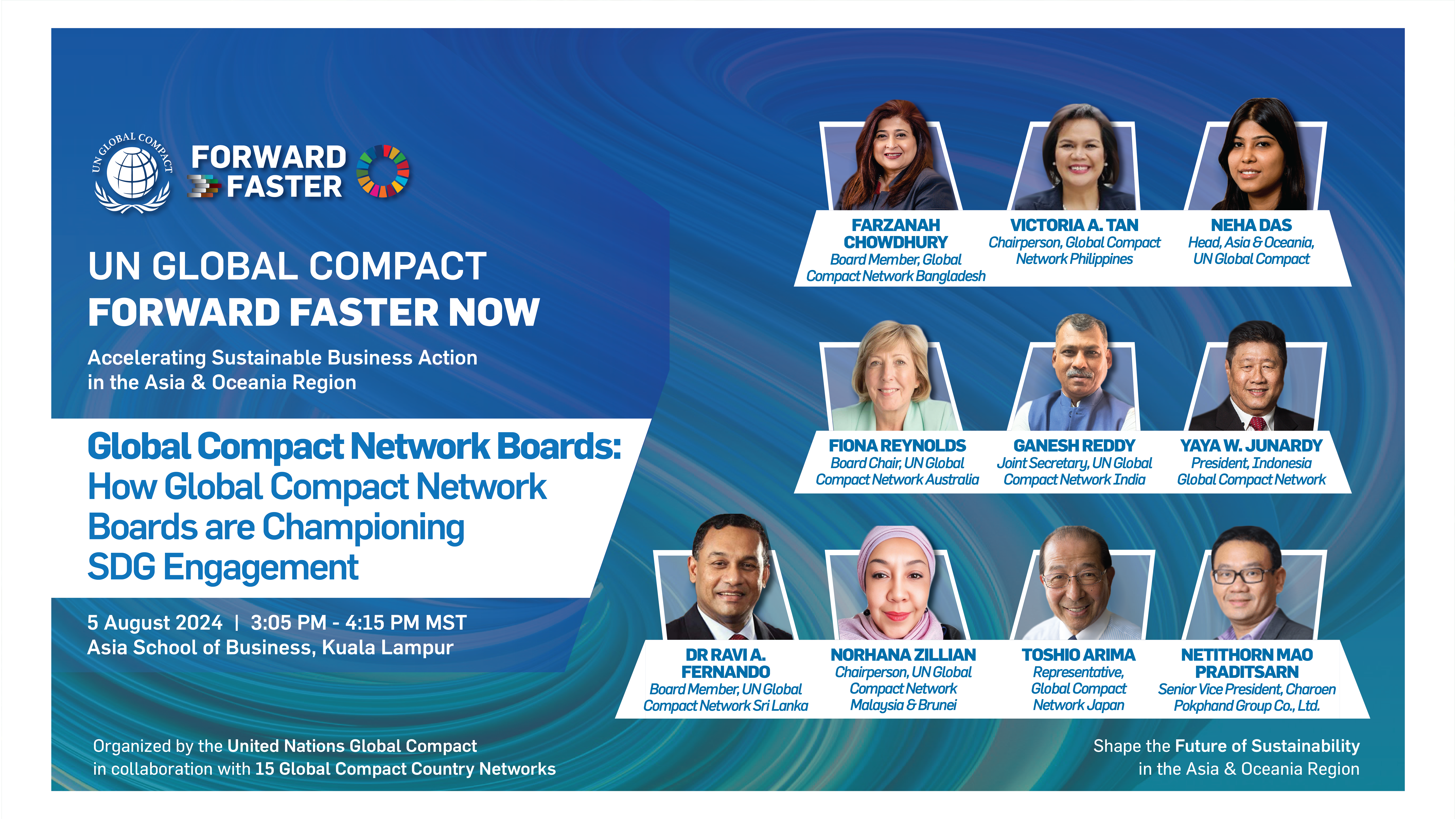 【DAY1】Global Compact Network Boards: How Global Compact Network Boards are Championing SDG Engagement within the Wider Business Community and Serving as Agents of Positive Change